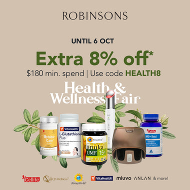 Boost Your Wellbeing at the Robinsons Health & Wellness Fair – Until 6 Oct