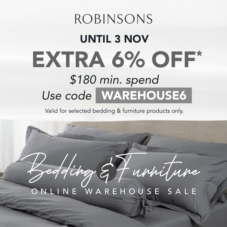 Warehouse Treasures: Unmissable Bedding & Furniture Sale at Robinsons