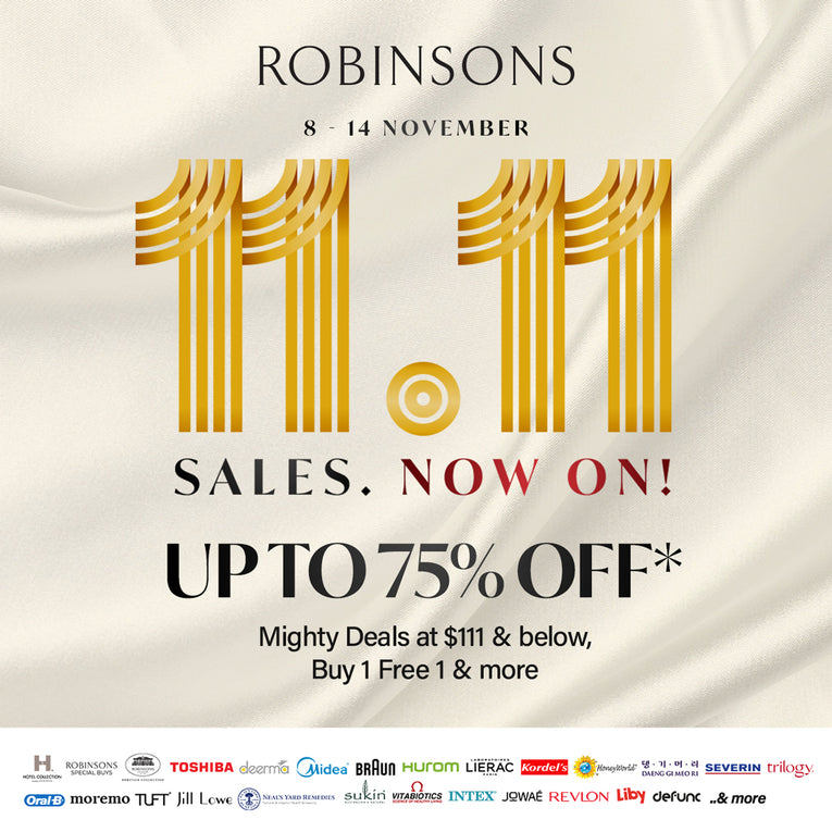 Exciting 11.11 Sales Alert at Robinsons: Unmissable Brands & Deals!