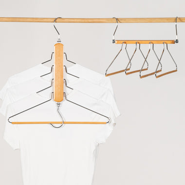 Make Wardrobe Woes a Thing of the Past with Robinsons Space Saving Wardrobe Pant & Top Hanger Twin Pack