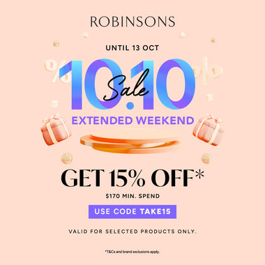 Until 13 OCT: 10.10 Extended Weekend Sale!