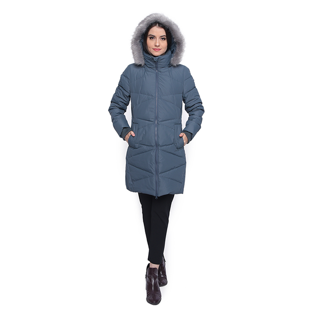 Adult Slim Fit Long Goose Down Jacket