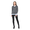 Ladies V Neck Sweater W Contrast Cuff