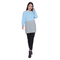 Ladies Round Neck Color Block Sweater