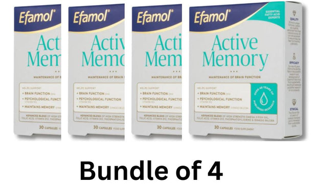 EFAMOL Efalex Active Memory Bundle of 4 [Expiry Date:01/27]