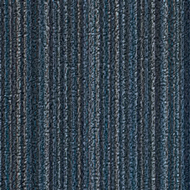 Chilewich TerraStrand¬Æ Microban¬Æ Indoor/Outdoor Skinny Stripe Door Mat, 46 x 71 cm, Tufted Shag, Blue