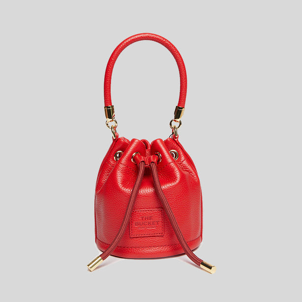 Marc Jacobs The Leather Micro Bucket Bag True Red RS-H657L01RE22