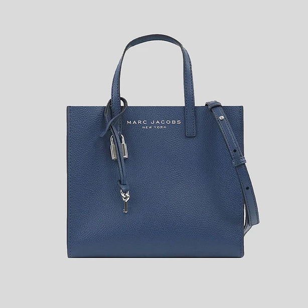 Marc Jacobs Mini Grind Coated Leather Tote Azure Blue RS-M0015685