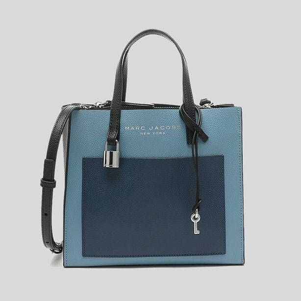 Marc Jacobs Mini Grind Satchel Tote Bag Blue Heaven Multi RS-M0016132