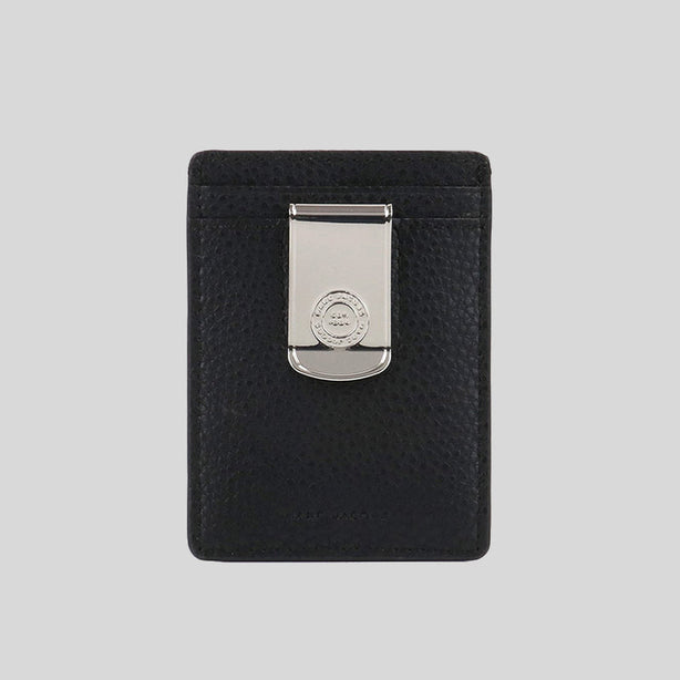 Marc Jacobs Men's Leather Money Clip Card Case Black RS-S130L01RE21