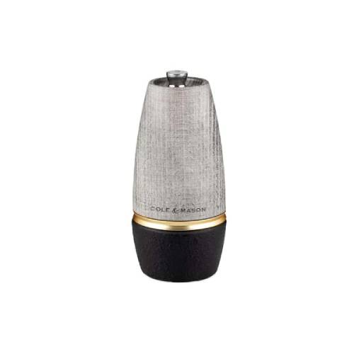 Cole&Mason Cast Iron & Wooden Stained Grey Salt Mill