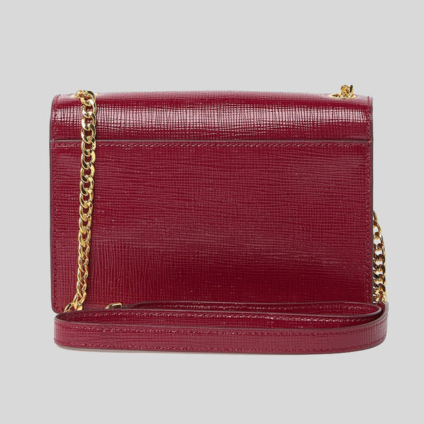 Marc Jacobs The Turnlock Leather Crossbody Bag Syrah RS-M0016669