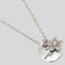 Marc Jacobs Coin Crystal Pendant Necklace Silver RS-M0012398