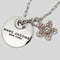 Marc Jacobs Coin Crystal Pendant Necklace Silver RS-M0012398