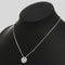 Marc Jacobs Coin Crystal Pendant Necklace Silver RS-M0012398