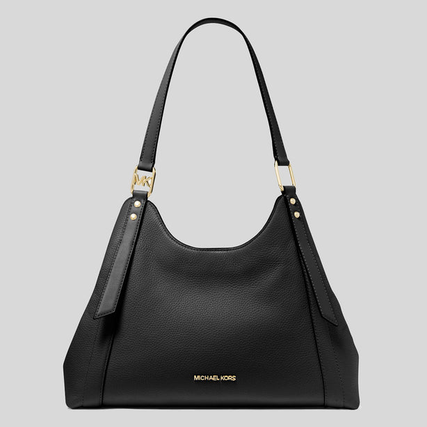 Michael kors black hot sale pebbled leather bag