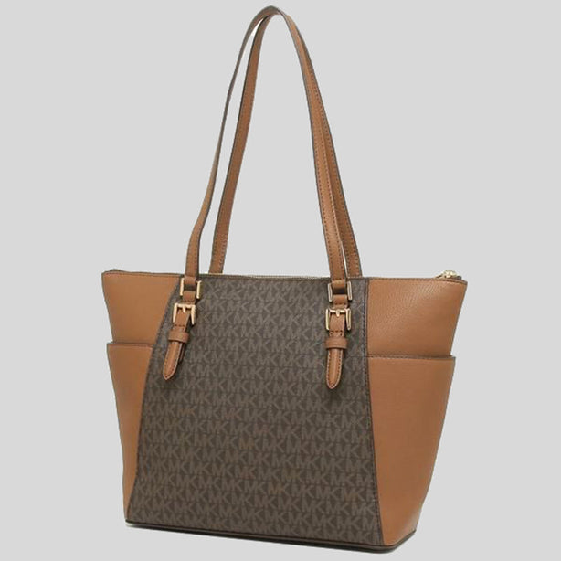 Michael Kors Charlotte Tote In Signature Canvas Brown RS-35T0GCFT3B