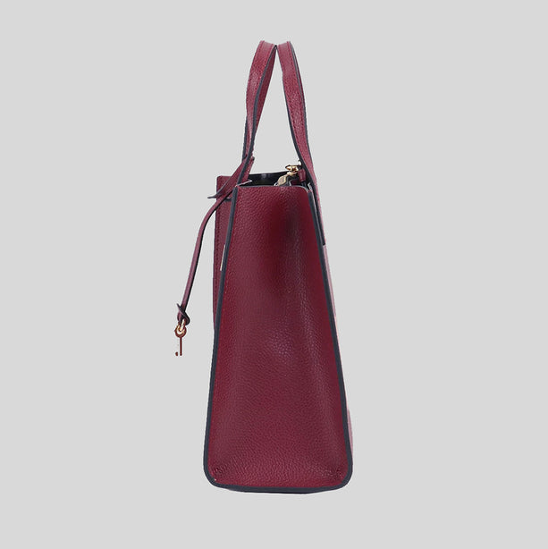 Mini Grind Coated Leather Tote