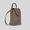 Salvatore Ferragamo Calf Leather Small Gancini Crossbody Bag/Backpack Verde Olive RS-0755108