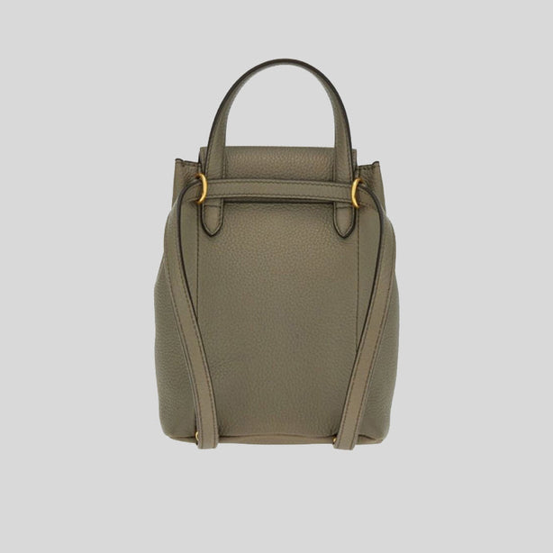 Salvatore Ferragamo Calf Leather Small Gancini Crossbody Bag/Backpack Verde Olive RS-0755108