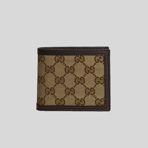 GUCCI Men's Signature Bifold Wallet Brown RS-260987