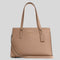 Coach Tatum Carryall Shoulder Bag Taupe Oxblood RS-C4078