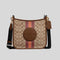 Coach Dempsey File Bag In Signature Jacquard With Stripe And Coach Patch Khaki Saddle Multi RS-CA195