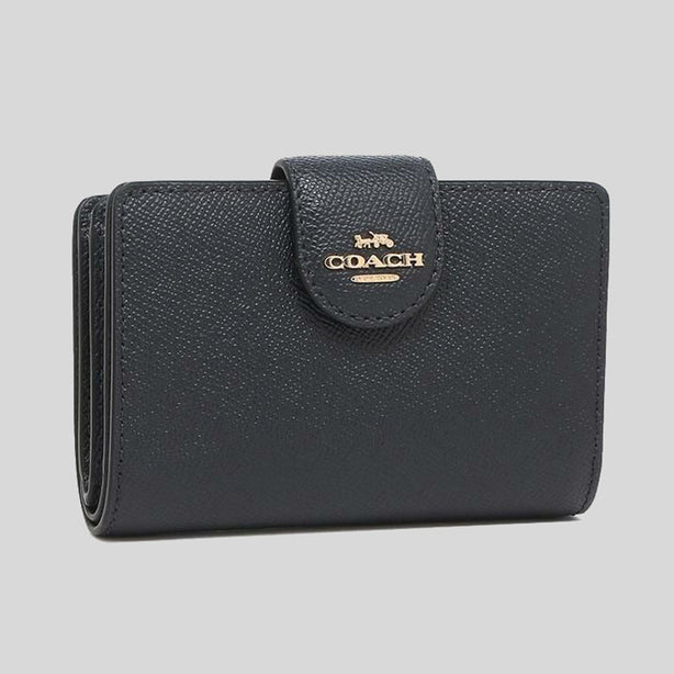 Coach Medium Corner Zip Wallet Midnight RS-6390