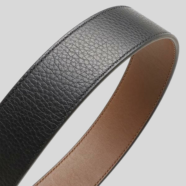 Coach Signature Buckle Cut To Size Reversible Belt 38 Mm Black/Dark Saddle RS-91305