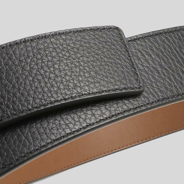 Coach Signature Buckle Cut To Size Reversible Belt 38 Mm Black/Dark Saddle RS-91305