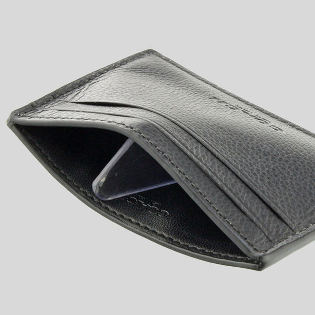 Coach Money Clip Card Case In Calf Leather Black RS-F75459