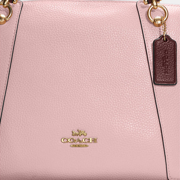 Coach Kacey Satchel Powder Pink Wine Multi RS-C6840