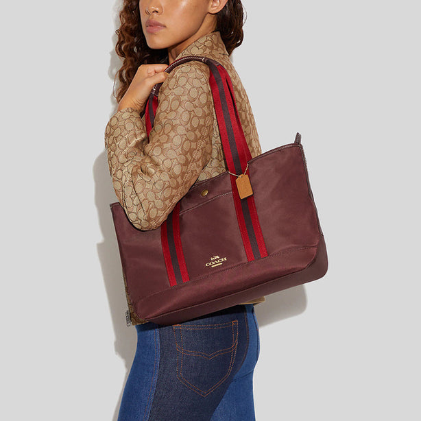 Coach Ellis Tote Wine Multi RS-CA208