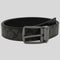 Coach Men's Wide Harness Cut-To-Size Reversible Signature Coated Canvas Belt Charcoal/Black RS-F64839