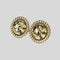 Tory Burch Rope Logo Resin Earring Tory Gold Clear RS-139831