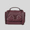 Tory Burch Willa Soft Quilted Leather Mini Top Handle Bag Claret RS-139287