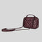 Tory Burch Willa Soft Quilted Leather Mini Top Handle Bag Claret RS-139287