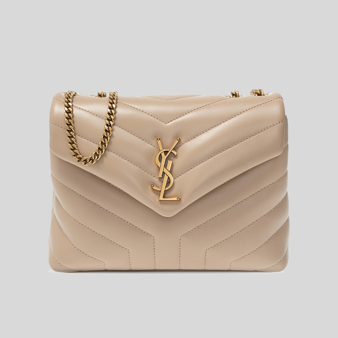 Buy SAINT LAURENT YSL Lou Baby Shoulder Bag Beige 6350881GF01