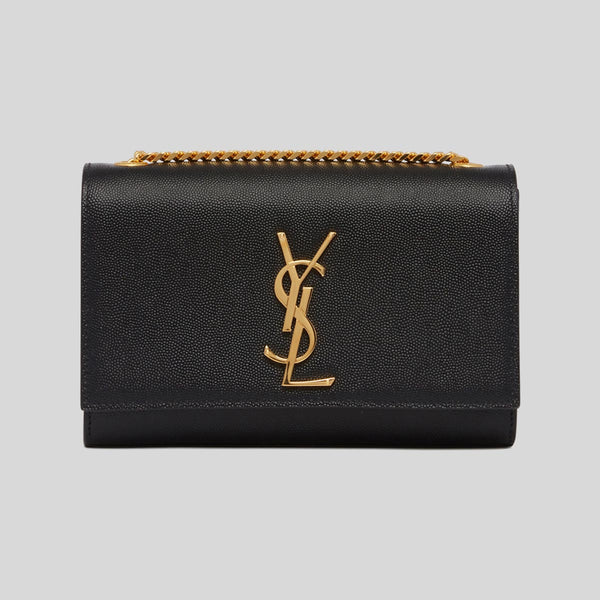 Saint Laurent Monogram Bubble Small Crossbody Bag Black Crocodile-Effect  Matte Leather