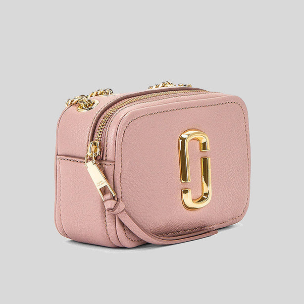 Marc Jacobs The Glam Shot Leather Crossbody Adobe Rose RS-H121L01FA21