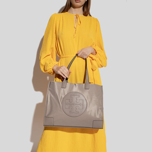 Tory Burch Ella Tote Bag Grey Heron RS-87116