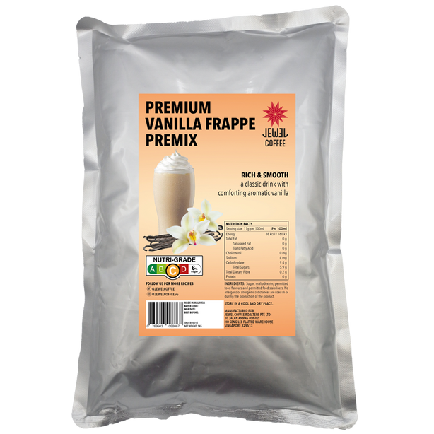 Jewel Coffee Premium Vanilla Frappe Premix 1kg