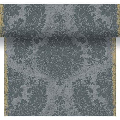 Duni Table Runner 40X480Cm Royal Grey, Dunicel