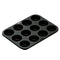 Ibili Non-Stick Muffin Pan 12 Cups, 35X27X3.2Cm, Moka