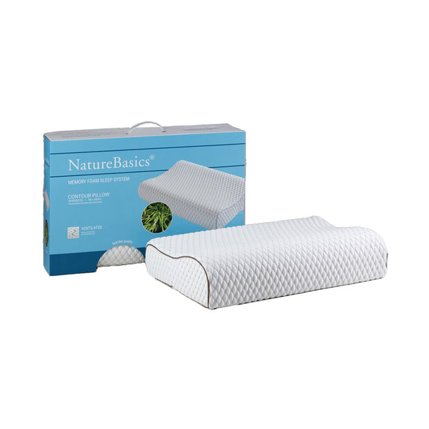 Nature Basics Memory Foam Contoured Pillow