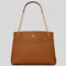 TORY BURCH Kira Leather Tote Bag Light Umber RS-61995