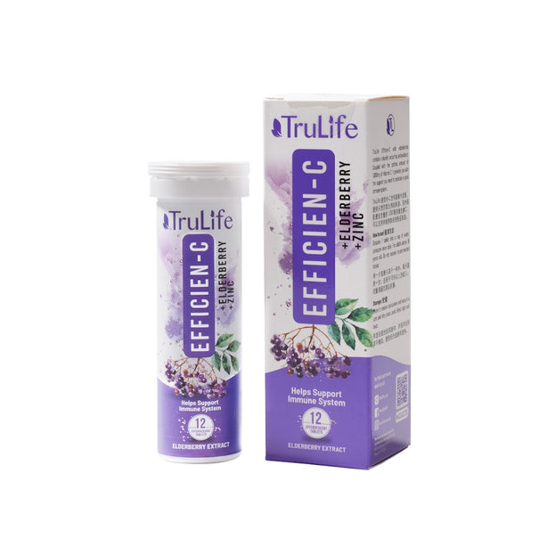 TruLife Efficien-C With Elderberry & Zinc 12’S