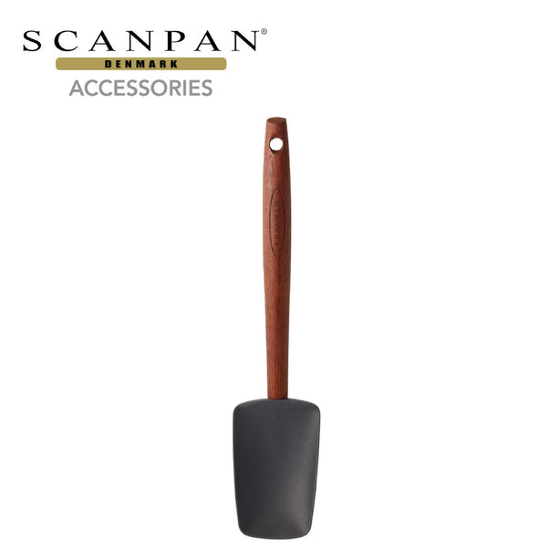 SCANPAN 28cm Spatula Spoon, Silicone/Carbonized Ash