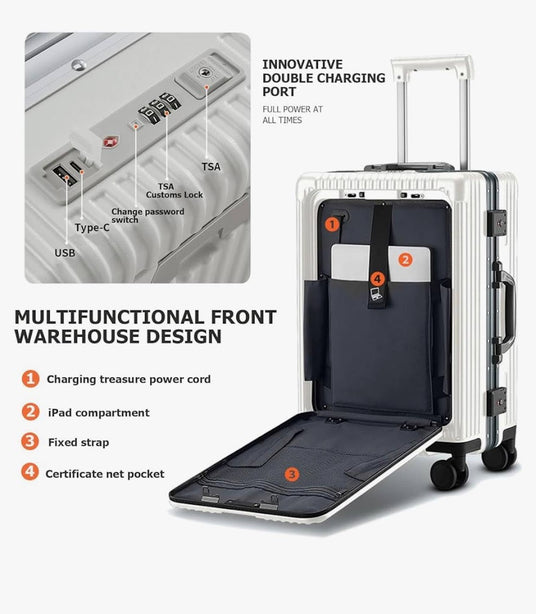 Luggage with usb charging port online