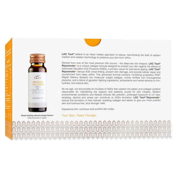 LAC TAUT¬Æ Rejuvenate+ Premium Collagen 13,000mg plus Placenta & AG Complex (50ml x 8 bottles)